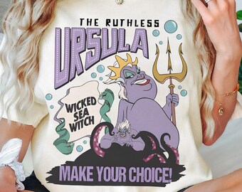The Ruthless Ursula Shirt, Wicked Sea Witch T-Shirt, Little Mermaid Witch, Ursula Cruella Tee,  Disney Villains Tee, Disney Bad Girls Shirt