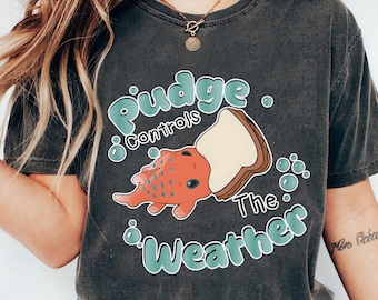 Camiseta de Disney Lilo y Stitch: Pudge controla el clima, camiseta de Disney Fish Pudge, camiseta familiar a juego de Disneyland, camiseta Magic Kingdom