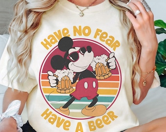 Retro Disney Mickey Mouse Trink-Shirt, Chill-Out-Wochenende haben keine Angst haben ein Bier-T-Shirt, Disney-Bier-Liebhaber, Epcot Getränk auf der ganzen Welt