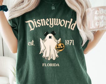 Retro Disneyworld Est 1971 Halloween Shirts, Disney Halloween Tee, Mickey Halloween Shirt, Disney World Halloween Shirt, Mickey Ghost Shirt