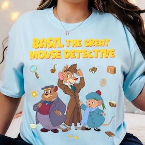 The Great Mouse Detective Basil Of Baker Street 1897 Detective Agency Shirt, Disney Detective Mouse T-Shirt, Disneyland Magical Vacation