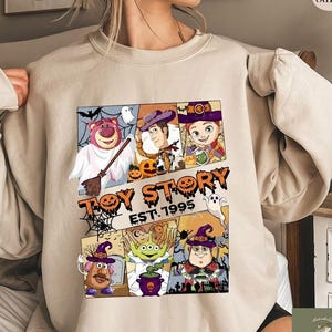 Comfort Colors Toy Story Skeleton Halloween Shirt, Woody Buzz Lightyear Jessie Halloween Shirt, Spooky Season Halloween, Disneyland Matching