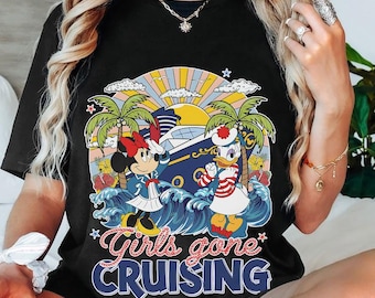 Disney Minnie Daisy Cruise Line 2025 Shirt, Disney Girls Gone Cruising T-Shirt, Disneyland Girls Trip, Disney Family Matching, Magic Kingdom