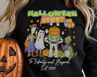 Disney Toy Story Halloween Skeleton Shirt, To Infinity and Boo Yond, Woody Buzz Lightyear Jessie Halloween T-shirt, Disneyland Halloween Tee