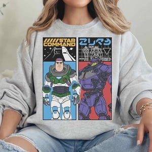 Vintage Zurg Vs Buzz Portrait T-shirt, Gift For Boy Girl, Disneyworld Family Trip 2026, Toy Story Tee, Toy Story Buzz Lightyear Shirt image 4