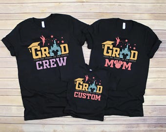 Camiseta personalizada de Disney Grad 2025, camiseta de viaje familiar para graduados, camiseta personalizada de graduados, camiseta de Mickey Grad 2025, camiseta de Disney Grad