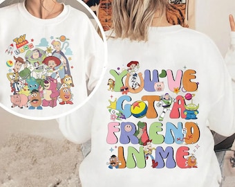 2 Side Disney Toy Story Shirt, You've Got A Friend In Me T-shirt, Disney Best Friends Tee, Toy Story Characters, Disneyland Family Trip 2025