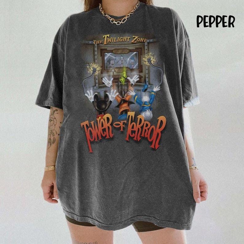 Vintage Disney Tower of Terror Shirt, Twilight Zone Ride T-shirt
