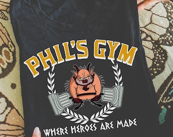 Vintage Disney Hercules Phil's Gym Tshirt, Disneyworld Disneyland Family Trip Matching 2026, Phil'S Gym Where Heroes Are Made Shirt