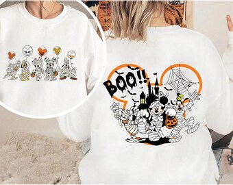 Camiseta de Halloween de Disney Boo, camiseta de Halloween de la momia de Mickey y sus amigos, camisetas de Halloween de WDW, camiseta espeluznante de Disney, camiseta de Halloween de Disney Epcot