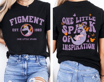 Comfort Colors One Little Spark Shirt, Figment T-Shirt, Purple Dragon Tee, Figment Epcot Shirt, Disney World Shirt, Disney Figment Tee