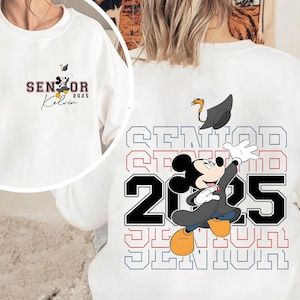 Disney Senior 2025 Mickey Shirt, Custom Graduate T-Shirt, Mickey Graduation 2025 Shirt, Senior Graduate Shirt, Disney Family Grad Shirt