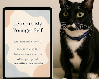 Letter to Your Younger Self Digital and Printable Self-Reflection Journal