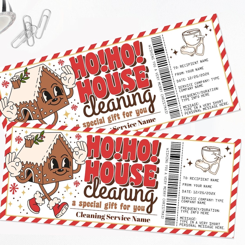 Cleaning Service Voucher Etsy