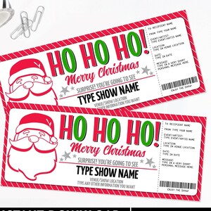 Weihnachten Konzertkarte Geschenk, Überraschung Konzertshow, Künstlerleistung, Geschenkgutschein,Last Minute Geschenk | Bearbeiten Sie auf CANVA-SOFORT-DOWNLOAD