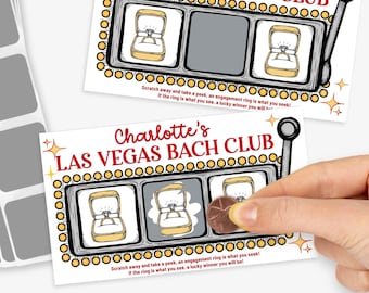 Custom Las Vegas Bridal shower Scratch-Off Game Cards, Personalized Casino Jackpot Game Las Vegas Bachelorette Scratcher Game | Using CANVA