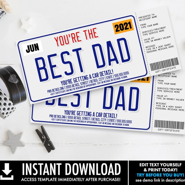 Paper License Plate Template Printable Etsy