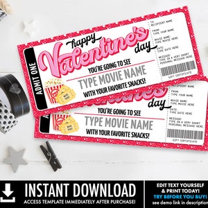 Christmas Movie Ticket Gift Certificate Family Movie Night Etsy Find the perfect romance movie or romantic comedy for your special date night!