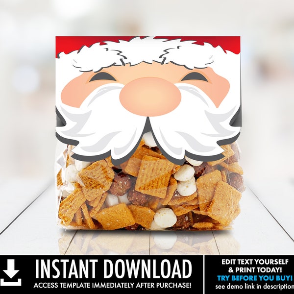 Bag Topper Template - Etsy