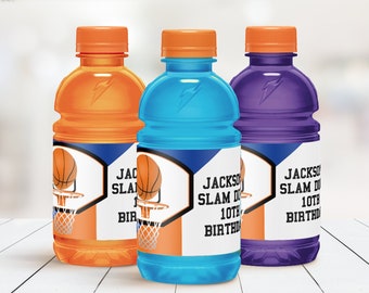 Basketball 12oz Gatorade Wrap/label Drink Labelbasketball | Etsy