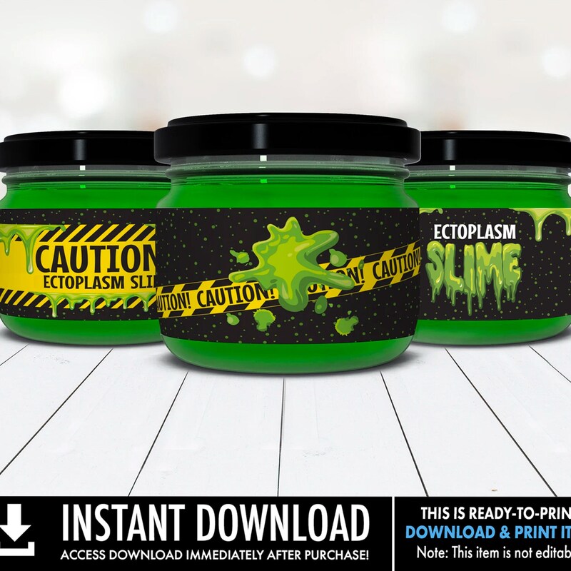 Slime Jars and Labels - Etsy