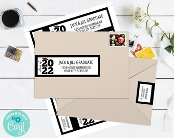 Graduation Address Labels - Etsy