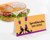 Witch Party Food Labels - Halloween Party, Table Tents, Place Cards  | Self-Edit with CORJL–INSTANT DOWNLOAD Printable Il_170x135