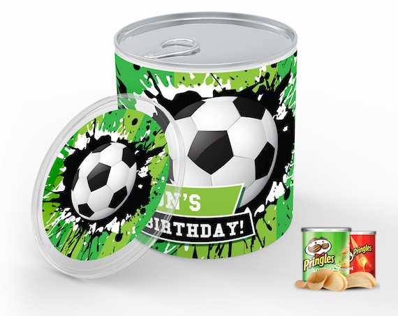 Soccer Party Mini Pringles Label - Soccer Mini Pringles Wrapper, Soccer Birthday | Self-Editing with CORJL - INSTANT Download Printable