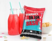 Social Media Party Chip Bag Wrap - Video Party, Dance Party, Favor Bag | Self-Edit Text DIY INSTANT Download Printable Template Il_170x135
