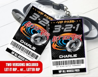 Klinge Tournament I.D. Abzeichen, Klinge inspirierte VIP-Abzeichen, All Access Pass | Sie personalisieren mit CANVA-INSTANT Download druckbare Vorlage