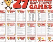 Slice Slice Baby Game Bundle, Pizza Baby Shower Game Pack, Eo-Ed Italian Baby Shower, Pizza Theme | Edit on CANVA–INSTANT Download Printable