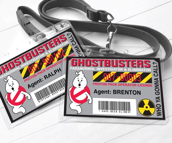 ghost buster badges ghost buster i d badge ghostbusters birthday