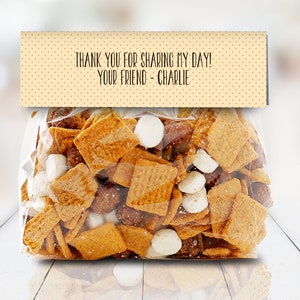 S'more Party Favor Bag Topper S'more 6.75 Treat Topper, S'more Treats Self-Editing with CORJL INSTANT DOWNLOAD Printable image 3