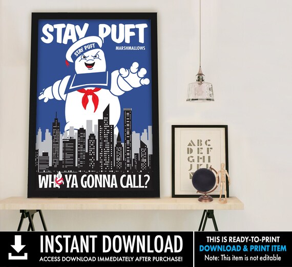 Ghost-buster Backdrop - A0 Size Backdrop, Birthday Party, Halloween Party | Download & Print | INSTANT Download DIY Printable PDF Il_570xn