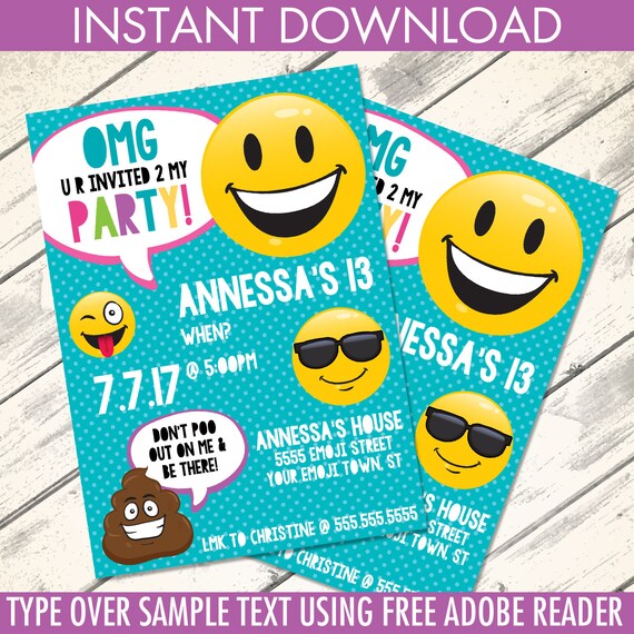 emoji invitations emoji birthday emoji party emoji theme party birthday emoji text