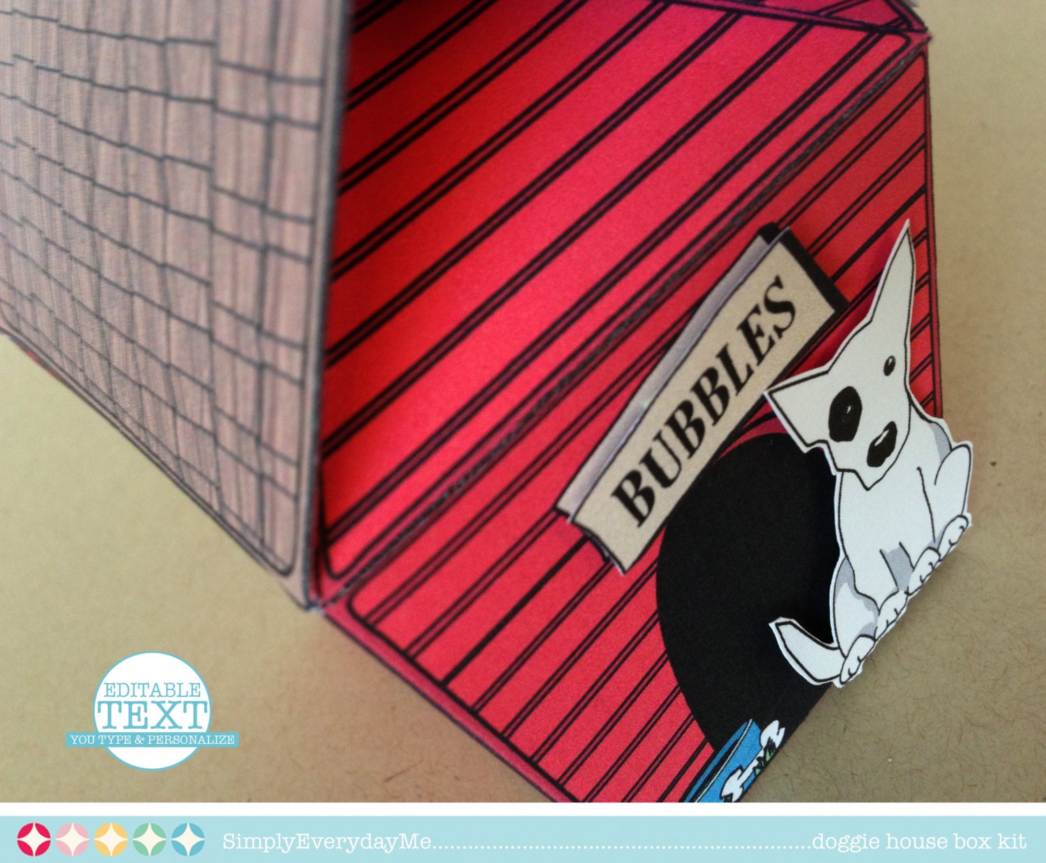 Dog House Box Party Favor Box Gift Box or Gift Card Holder Etsy