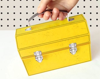 Yellow Construction Tool Box - Great for birthday party favor box, gift box or cupcake box - INSTANT download DIY printable PDF Kit