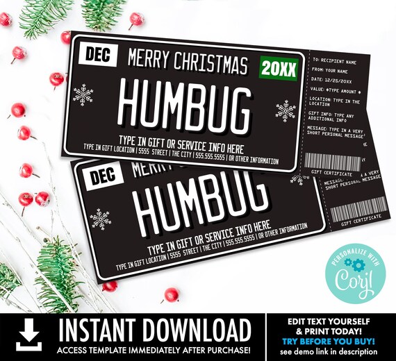 Christmas Surprise Ticket Voucher, Car License Plate Voucher, Car Gift