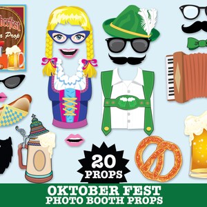 Oktoberfest Photo Booth Props, Octoberfest, German Party, German Beer ...