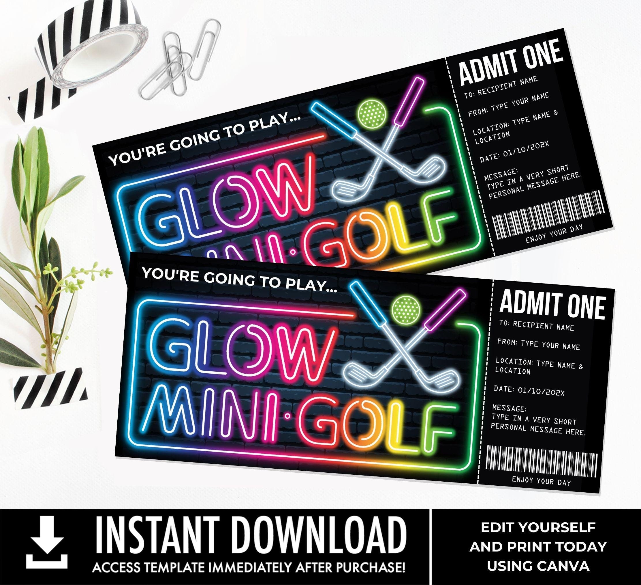 Outego Golf-Geschenktüten 24 Stück - 5 Designs Für Golf-Events