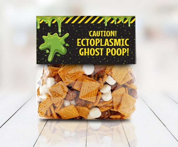 Ghostbuster Party Favor Bag Toppers - Treat Bag Toppers, Pre-Typed Treat Bag Topper | INSTANT Download Printable PDFs Il_570xn