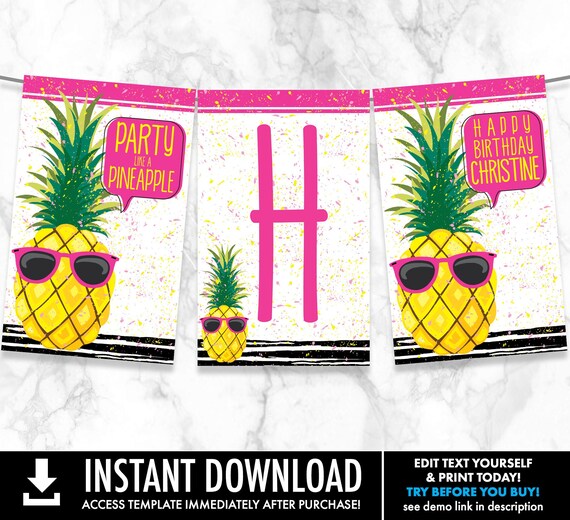 party-like-a-pineapple-banner-pineapple-party-banner-hot-pink