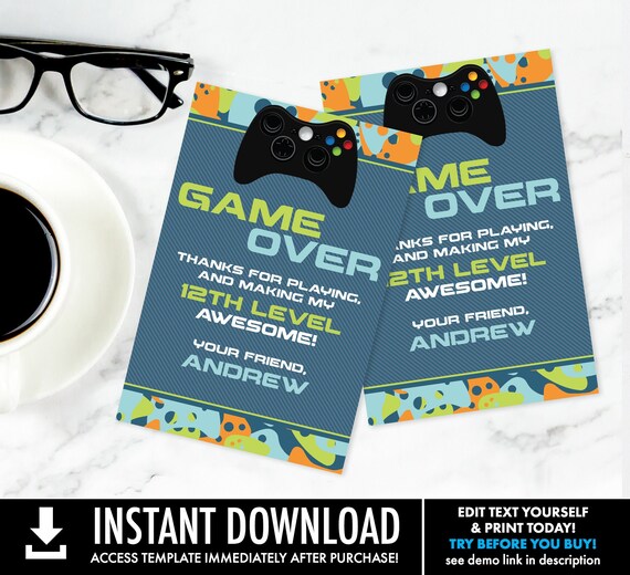 Video Game Party Thank You Card Video Gamer Thank You Birthday Gamer Truck Blue Camo Self Edit With Corjl Instant Download Printable By Simplyeverydayme Catch My Party Video Game Party Thank You Card Video Gamer Thank You Birthday Gamer Truck Blue Camo Self Edit With Corjl Instant Download Printable By Simplyeverydayme Catch My Party