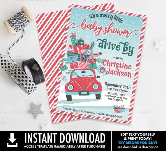 Baby Shower Drive By InvitationDrive By Parade, Quarantine, Social