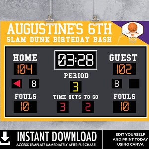 Basketball Scoreboard Printable 48