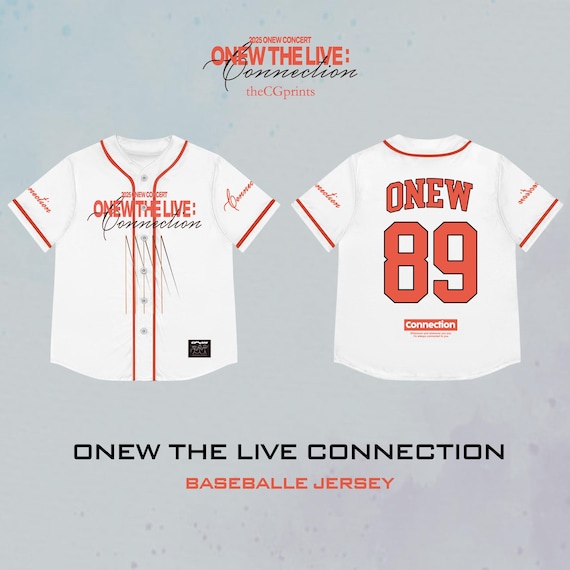 オニュ　2025 ONEW THE LIVE PERCENT　ユニフォーム ONEW The Live Connection 2025 ベースボールジャージ、Onew