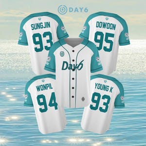 DAY6 Mitglieder Baseball Jersey, Kpop Jersey, DAY6 Kpop Jersey, DAY6 Konzert Outfit, DAY6 Forever Young Tour Shirt, Day6 Band Merch, Fan Geschenke