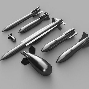 Tactische kernwapen STL-bundel voor 3D-printen