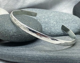 Vintage 800 Silber Armreif 10g Gehämmert DM 6.3cm (Gebraucht) In Belp