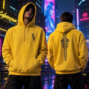 Cyberpunk David Hoodie - Etsy